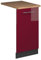 Vicco Geschirrspülblende Fame-Line, Bordeaux Hochglanz, 45 cm, AP Eiche