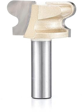 Temhyu 12.7mm Shank Arc Nail Drawer Pull Router Bit Door Handle Slotting Milling Cutter Professional Grade Woodworking Grooving CNC Bits(R00409)