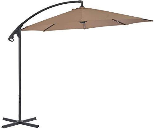 3M Sonnenschirme Terrassenschirm für Terrasse Garten Strand Balkon Pool Terrasse Ampelschirm Ampelschirm mit Stahlmast