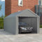 XMTECH Garagenzelt Carport, Zeltgarage 3x6 m, UV-beständig & sonnensicher Autozelt mit Türen, Weidezelt Lagerzelt Garage Unterstand, Autounterstand für SUV, Boot, LKW, Fracht, Outdoor-Events, Grau