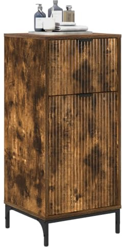 vidaXL Bathroom Cabinet Smoked Oak 39.5 x 36 x 88 cm