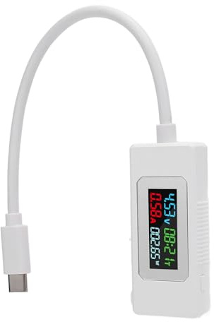 ZASCHMOY USB C Tester - 4-30V Voltage Current Power Meter, Supports QC2.0/3.0/4.0 & Super VOOC, Ideal for USB C Device Testing and Charging Analysis