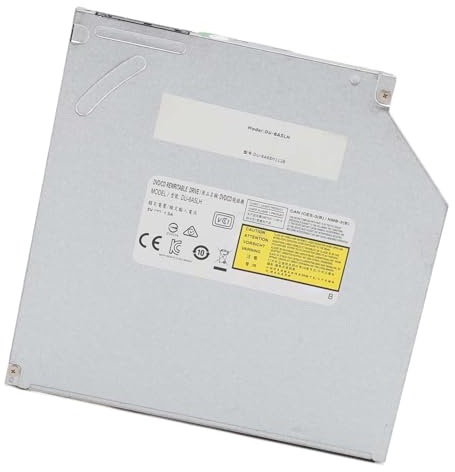 Fabater Internes 9,5 Mm/12,7 Mm Slim-CD/DVD-Brenner-Laufwerk für, 24x CD/8x DVD, Laptop-PC, Optisches Laufwerk mit Ladefach (9,5)