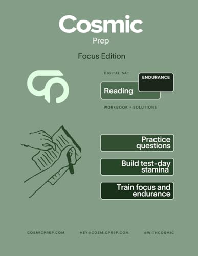 Cosmic Prep Digital SAT Reading Bonus Book Endurance Edition