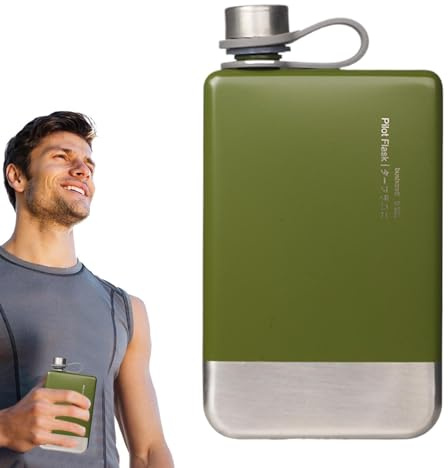 Flasque Alcool - 230ml Étanche Aide, Gourde Portable Objet, Récipient Boisson Design | Style Moderne, Camping Sortie Usage, Métal Matériau Pièce, Robuste Cadre Pour Améliorer Confo