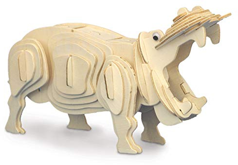 Quay Hippopotamus Woodcraft Construction Kit FSC