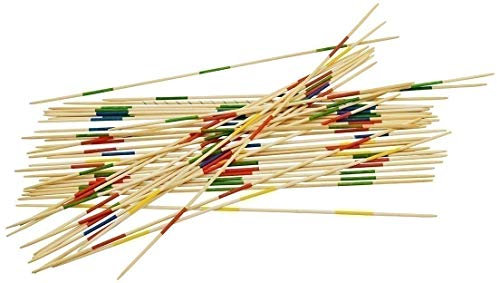 Traditional Garden Games Giant Wooden Pick Up Sticks Game – 90cm Jumbo Mikado Set for Kids & Adults – Classic Outdoor & Indoor Family Game with 41 Large Wooden Sticks & Storage Bag