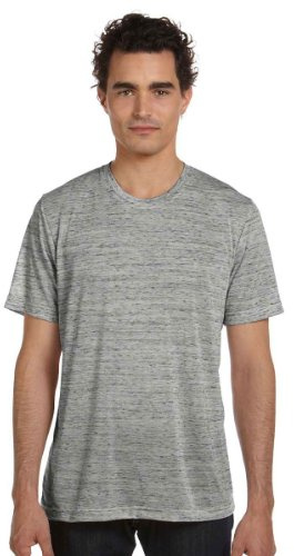 BELLA+CANVAS Unisex Poly-Cotton Short-Sleeve T-Shirt 2XL White Marble