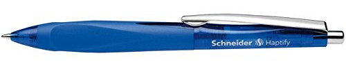 Schneider® Haptify blau Kugelschreiber mit ViscoGlide-Ink System – 2 Stück