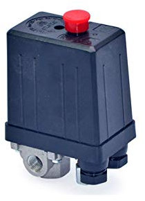 Grandmaster - Presostato Para Compresor De Aire, Monofásico, ¼ Vías, Interruptor De Presión, 8 Bar/116psi, Regulador De Presión