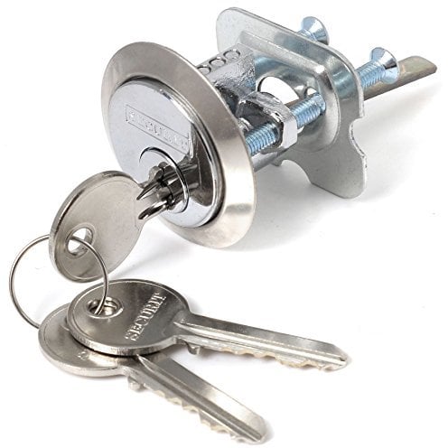 Chrome Nightlatch Replacement Cylinder & 3 Keys - Rim Barrel Yale Door Lock