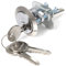 Chrome Nightlatch Replacement Cylinder & 3 Keys - Rim Barrel Yale Door Lock