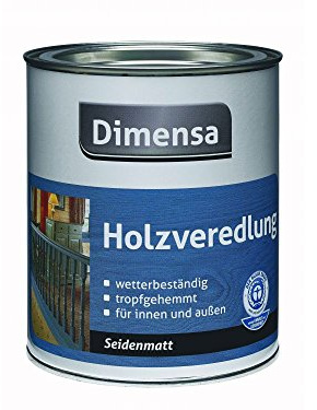 Dimensa Holzveredlung innen&außen Seidenmatt Farbwahl 0,75 L, Farbe:Kiefer