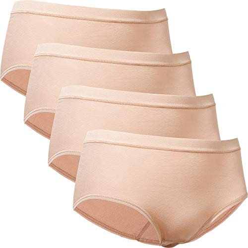 con-ta Damen-Taillenslip 4er-Pack Feinripp Haut Größe 40