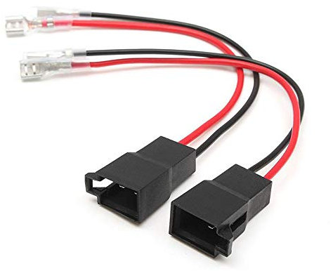 Cable adaptador de altavoz coche para Vauxhall, Renault, Volkswagen, Nissan, Audi, 1 par, 15 cm