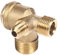 Air Compressor Check Valve, Brass 3-Way Male Threaded Check Valve Tube Connector Tool (1/2 * 3/8* 1/8, Alloy Steel, Check Valve)