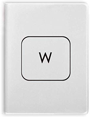 Tastatur-Symbol W Art Deco Geschenk Fashion Notebook Gum Cover Diary Soft Cover Journal