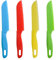 Coltelli da Cucina in Plastica,4 Pezzi Coltello di Sicurezza per Bambini Coltelli da Cucina Sicuri Coltello da Frutta Nylon per Pane Insalata di Lattuga Senza BPA