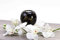 Teelicht Mini Urne schwarz mit Blattgold - Urne - Urne Hund - Urne Katze - Hunde Urne - Mini Urne - Urne fur Hunde - Katzen Urne - Asche Urne - Urne klein - Tierurne - Kleine Urne