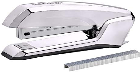 Bostitch Office Ascend 3-in-1-Hefter mit integriertem Klammerentferner und Klammerfach, inklusive 42 Heftklammern, 2 Blatt Kapazität, leicht, Blau