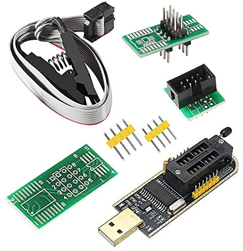SOIC8 SOP8 Flash-Chip IC CH341A USB-Programmierer EEPROM Flash-BIOS-Chip USB-Programmiermodul (SB-Programmierer + SOP8-Clip + Adapter)