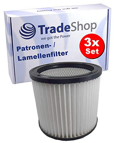 Lot de 3 filtres à lamelles ronds de rechange pour Aqua Vac NTP20 NTP30 NTS20 NTS30, Plus 1000 1001 3000 740 740 m Power Aqua Vax 1000 remplace Einhell 2351110