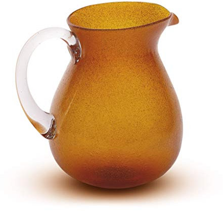 Caraffa in vetro con manico Memento Originale Ambra
