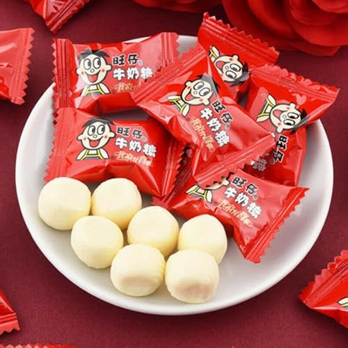 Le lait goûte les bonbons mous farcis Boules de lait frais croustillantes Collations chinoises (500g)