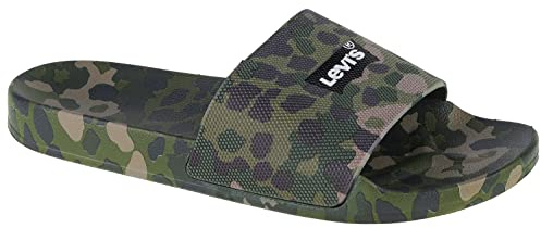 Levi's June Stamp 234217-753-92, Mens slides, green, 44 EU