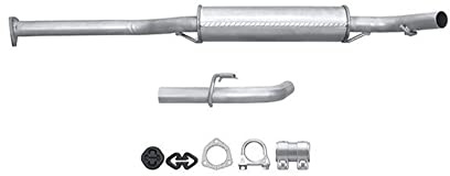 HELLA 8LB 366 022-621 Vorschalldämpfer - Easy2Fit® Kit - vorne - zweiteilig | Kompatibel mit: SKODA FELICIA I, FELICIA I Kombi
