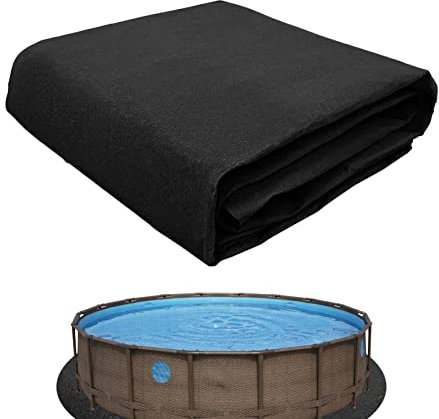 pologmase Tapis De Sol De Piscine, Tapis De Piscine Rond/carré, Tapis De Protection De Piscine De 13 Pieds, Tapis De Revêtement De Piscine pour Protéger La Piscine Hors Sol 4m rond