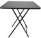 Tragbarer quadratischer Klapptisch – 60 x 60 x 70 cm, Edelstahl, Outdoor-Klapptisch, Campingtisch, Picknicktisch, einfacher faltbarer Esstisch für Partys zu Hause, Schwarz