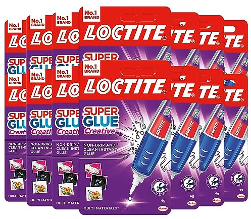 Loctite Super Glue Creative, Glue Pen for Precise Application, Superglue Gel Dries Clear for Invisible Repairs, Clear Glue for Vertical Surfaces, Bulk Buy 14 Pack