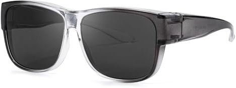 LVIOE Polarisiert Überzieh-Sonnenbrille Damen Herren, Fit Over Überbrille für Brillenträger 100% UVA UVB Schutz