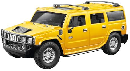 Cartronic RC Fahrzeug Hummer H2 - ferngesteuertes Auto - Spielzeug-PKW 1:24 Gelb - Remote Control car für Kinder ab 8 Jahren