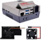 GeeekPi Carcasa de juegos retro para Raspberry Pi 5, carcasa ABS con ventilador disipador de calor Armor Lite V5 para Raspberry Pi 5, compatible con Active Cooler