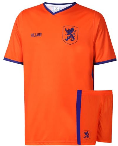 Niederländische Nationalmannschaft Fußball Trikot Set Heim - Orange - EM 2024 - Kinder und Erwachsene - Jungen - Sportsachen - Geschenk - Sport t Shirt - Sportbekleidung - Größe L