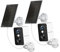 Septekon 2K Security Camera Outdoor Wireless,Flood Light WiFi Battery Camera with Solar Panel,PIR Human Detection with 3MP Color Night Vision, 2-Way Talk, IP66 Waterproof-White，2Pack