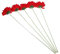 Cabilock 15 STK Simulation Gerbera Hochzeitsdeko künstliche blüten hochzeitdeko Tischdekoration nupsis Ranunkel Kunstpflanzen Rosenblätter Anlage künstliche Gerbera dekorative Pflanze rot