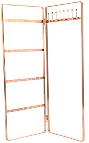 CALLARON Desktop Jewelry Organizer Iron Earring Rack Display Stand for Necklaces and Earrings Stylish Storage for Home and Jewelry Shops