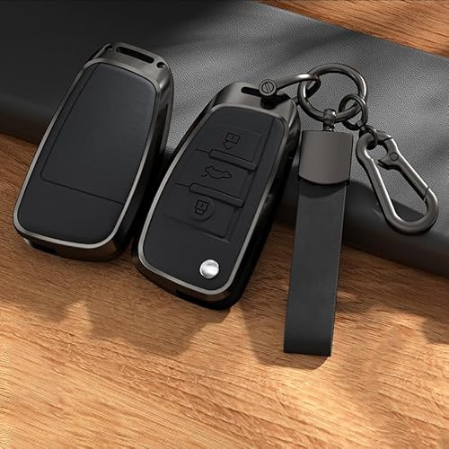 SPYKEY Car Key Shell For Audi A6L A6 Q8 A4L A3L Q5L A7 Q3 Q7 Q2,Car Key Fob Cover Replacement,Key Fob Shell Case Blade,B