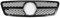 Frontgrill Für Benz C-Klasse W203 2001 2002 2003 2004 2005 2006 2007 C200 C240 ​​C320 Chrome Silver Diamonds Style Grille Black Für GTR Style Front Bumper Grille Front Nieren Kühlergrill(A-Glossy Blac