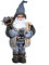 Wzxksoac 45CM Stoff Weihnachtsmann Ornamente Nette Handgemachte Puppe Weihnachts Geschenke Dekorationen Heimtextilien