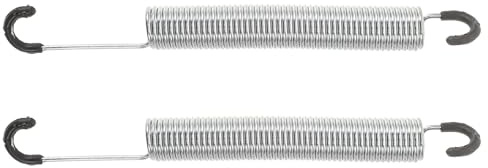 VICASKY 2 Stück 7-Zoll Stahl Zugfedern für Sofa Liegesessel mit Geräuschdämpfender Funktion und Hoher Belastbarkeit für Terrassenmöbel und Büros Geeignet