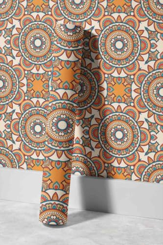 EHOMERY Revestimiento Pvc Suelo Papel Pintado Autoadhesivo Oferta Simple Mandala Vinílico Pegamento Para de Pared Tnt 45x200cm