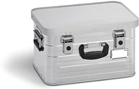 Enders® Alubox Toronto, 29 Liter,Aluminium Box 1 mm Wandstärke, spritzwasserdicht, stapelbar - Alukiste, Metallkiste, Metallbox mit Deckel - verwendbar als Transportbox, Werkzeugkiste, Lagerbox #3888