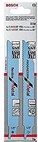Bosch 2 608 656 433 - Sets de 2 hojas de sierra sable - Für Holz mit Metall (pack de 1; 1)