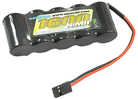 Voltz 1600mAH 6V NiMH Receiver Battery Pack (Flat)