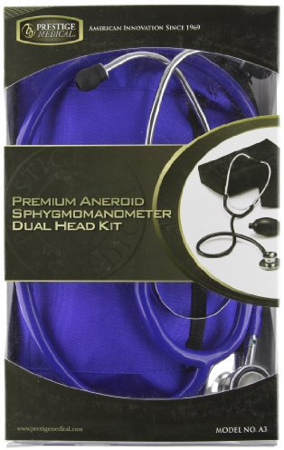 NCD Medical/Prestige Medical Set mit Aneroid-Manometer und Doppelkopf-Stethoskop, Königsblau