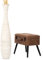 Leewadee Große Deko Bodenvase Für Dekozweige, Hohe Standvase Für Pampasgras, Design Holzvase, 110 cm, White Wash